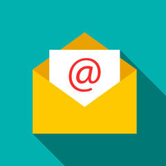 Envelope with email symbol